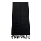 Hermes Uni Brodet Scarf 03 Noir Black Cashmere Logo — view 6