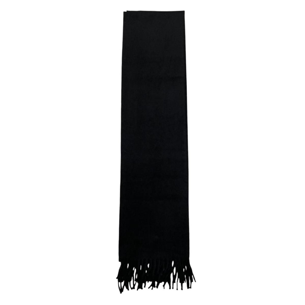Hermes Uni Brodet Scarf 03 Noir Black Cashmere Logo — view 4
