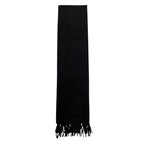 Hermes Uni Brodet Scarf 03 Noir Black Cashmere Logo — view 4