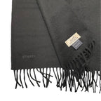 Hermes Uni Brodet Scarf 03 Noir Black Cashmere Logo — view 7