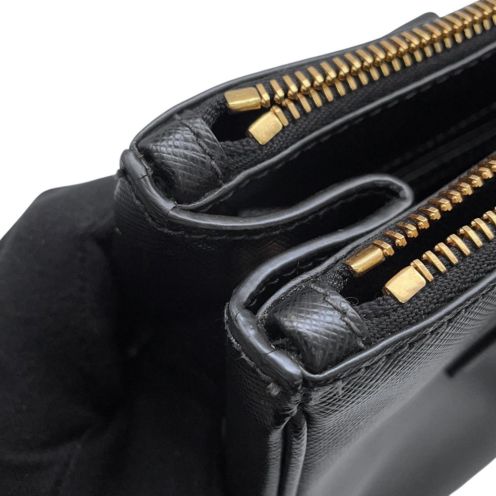 Prada Saffiano Galleria 2-Way Shoulder Bag Black — view 8