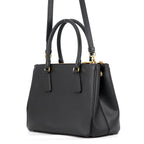 Prada Saffiano Galleria 2-Way Shoulder Bag Black — view 2