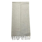 Hermes Scarf Unie Brodee Gray Cashmere Logo — view 3