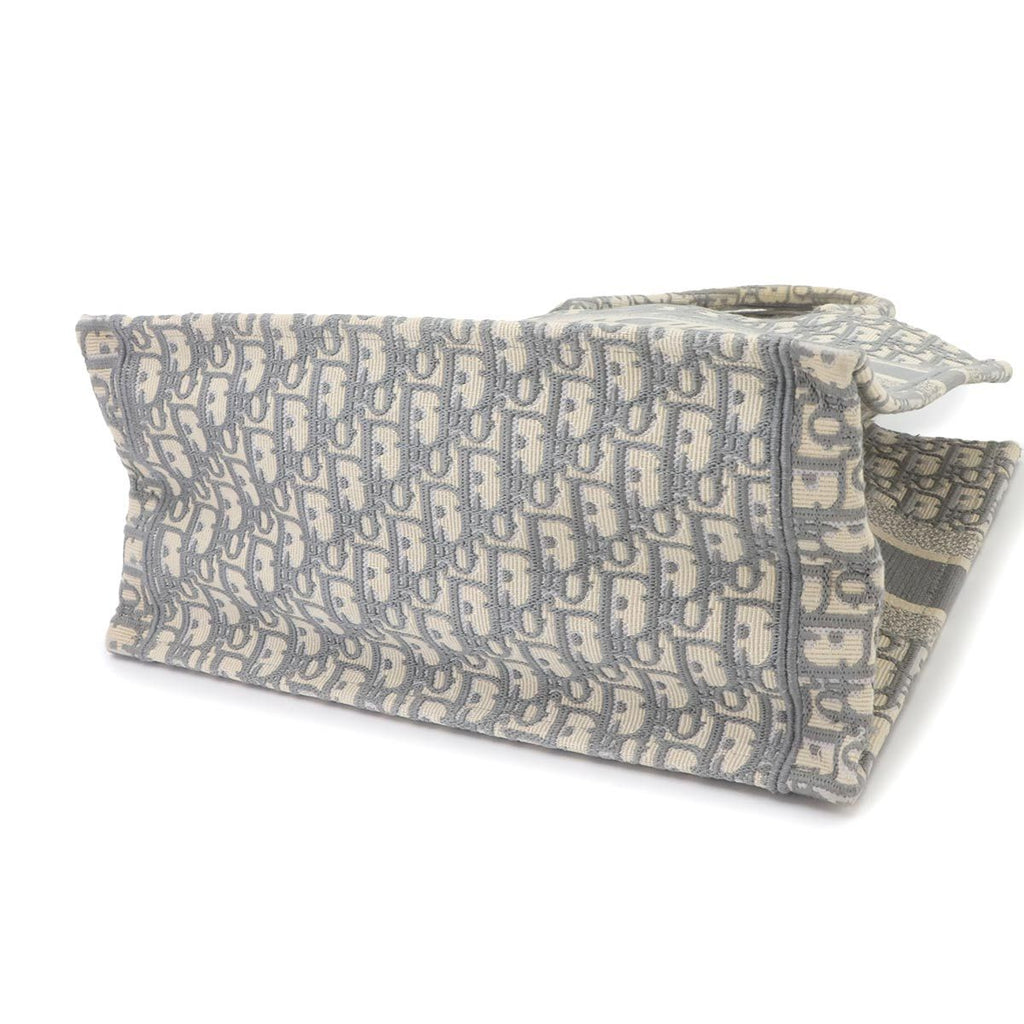 Dior Oblique Book Tote Bag Medium Canvas Gray — view 4
