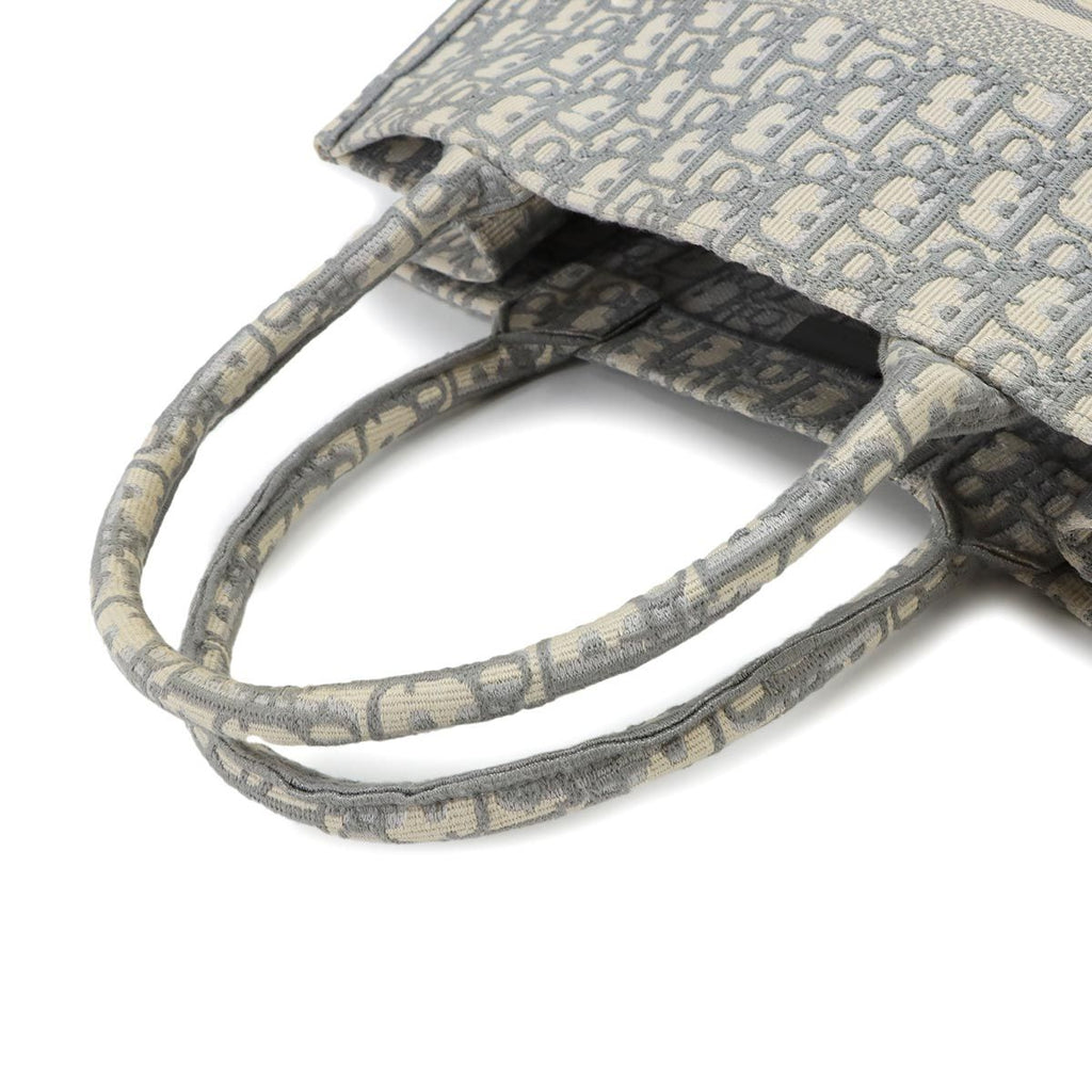 Dior Oblique Book Tote Bag Medium Canvas Gray — view 5