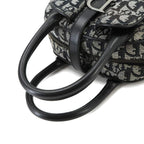 Dior Trotter Double Saddle Hand Bag Canvas Leather Black — view 5