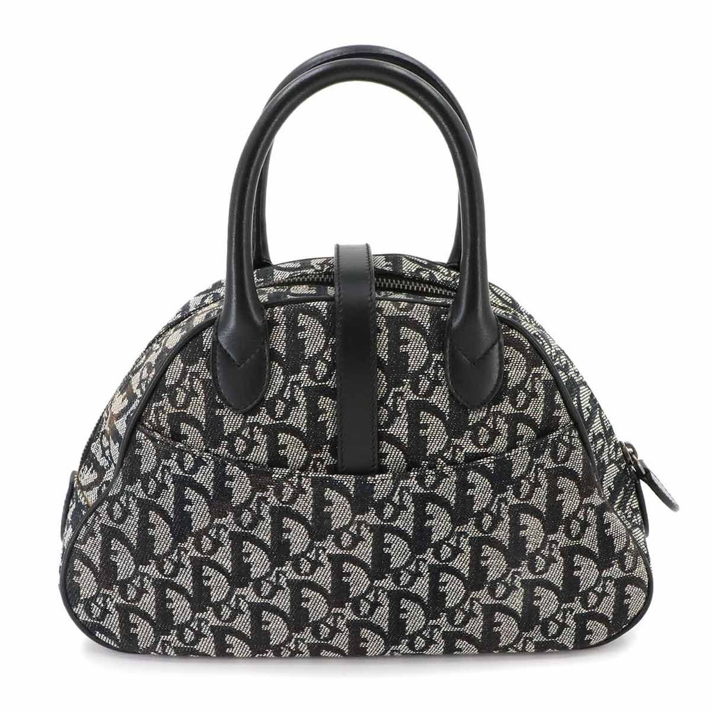 Dior Trotter Double Saddle Hand Bag Canvas Leather Black — view 2