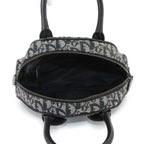 Dior Trotter Double Saddle Hand Bag Canvas Leather Black — view 6
