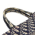 Dior Book Tote Bag Medium Oblique Canvas Navy — view 5