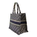 Dior Book Tote Bag Medium Oblique Canvas Navy — view 3