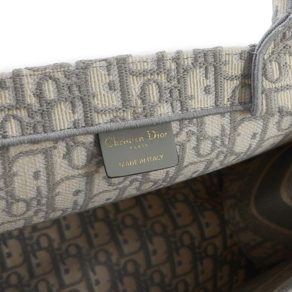 Dior Toile de Jouy Book Tote Bag Medium Canvas Gray — view 7