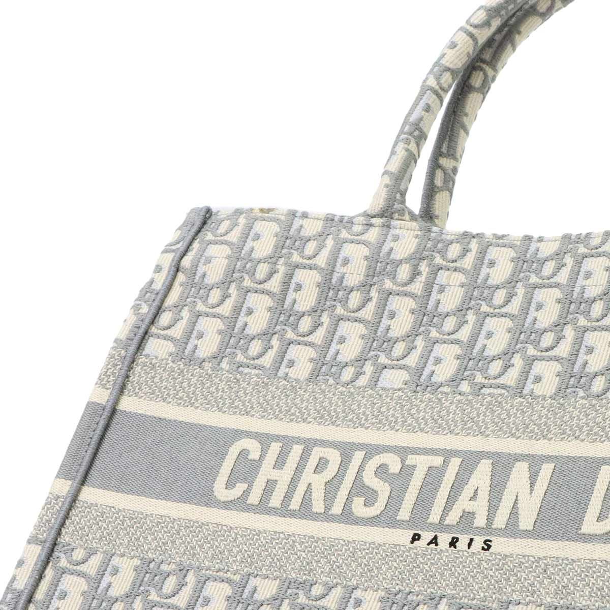 Dior Toile de Jouy Book Tote Bag Medium Canvas Gray — view 8