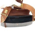 Dior Trotter Street Chic Bag Canvas Leather Navy — view 6
