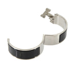 Hermes Clic Clac H PM Bangle Black Silver Bracelet — view 5
