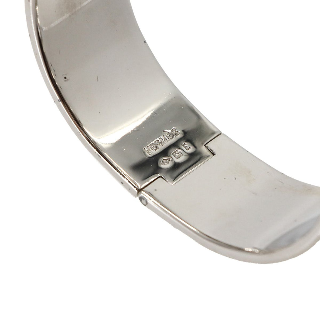 Hermes Clic Clac H PM Bangle Black Silver Bracelet — view 6