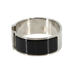 Hermes Clic Clac H PM Bangle Black Silver Bracelet — view 4