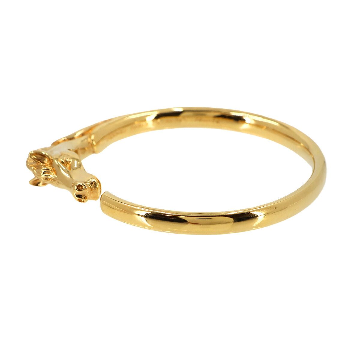 Hermes Cheval Horse Bangle Gold Bracelet — view 4