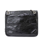 Saint Laurent Niki Baby Chain Shoulder Bag Leather Noir Silver — view 2