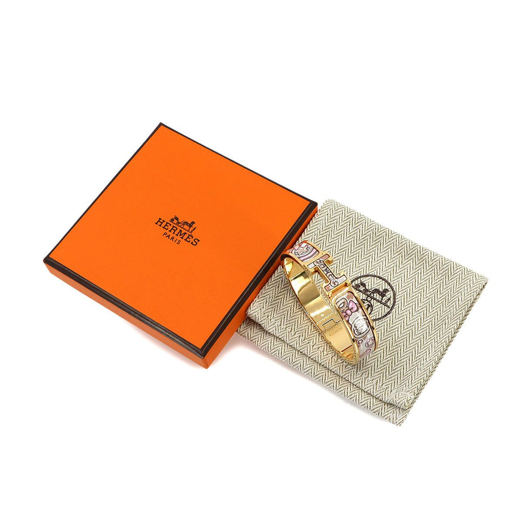 Hermes Clic H PM Candy Libris Bangle Orb Rose Gold Bracelet — view 2