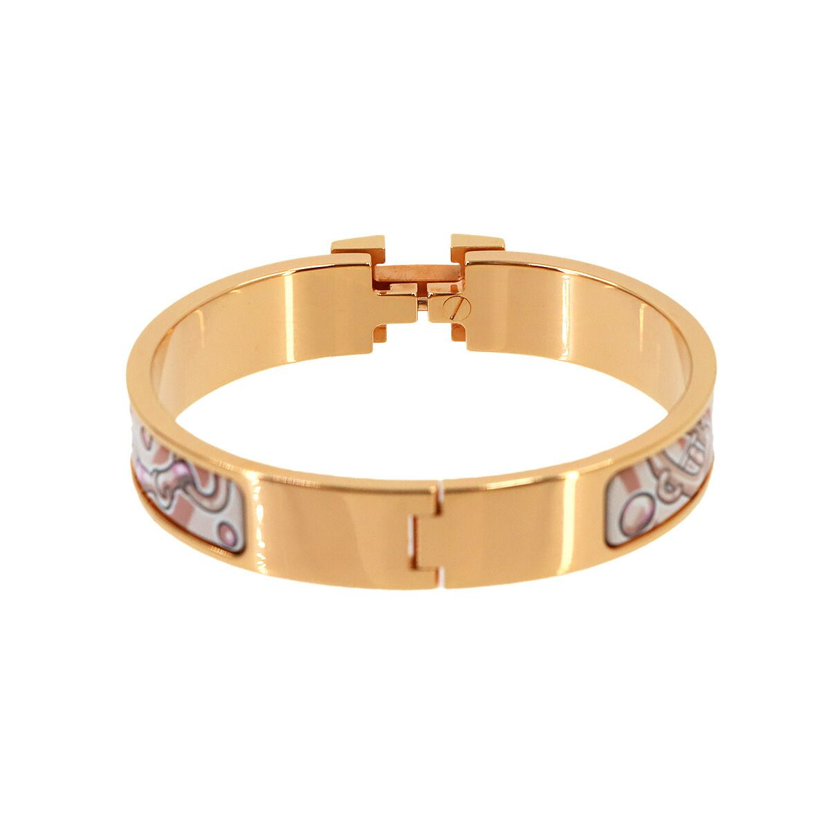 Hermes Clic H PM Candy Libris Bangle Orb Rose Gold Bracelet — view 3