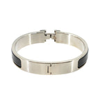 Hermes Clic H GM Bangle Black Silver Bracelet — view 2