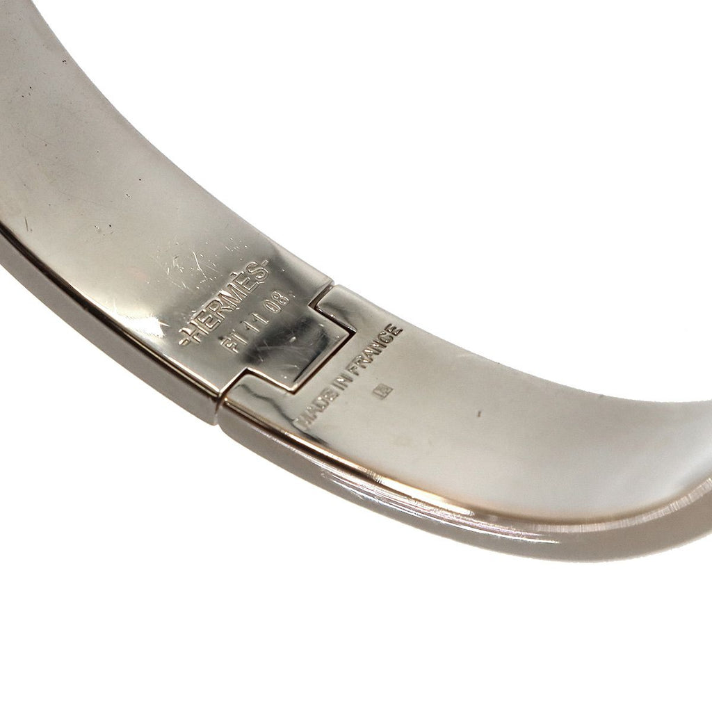 Hermes Clic H GM Bangle Black Silver Bracelet — view 6
