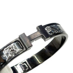 Hermes Clic HH T6 Bangle C'est la Fete Grand Classic So Black Bracelet — view 8