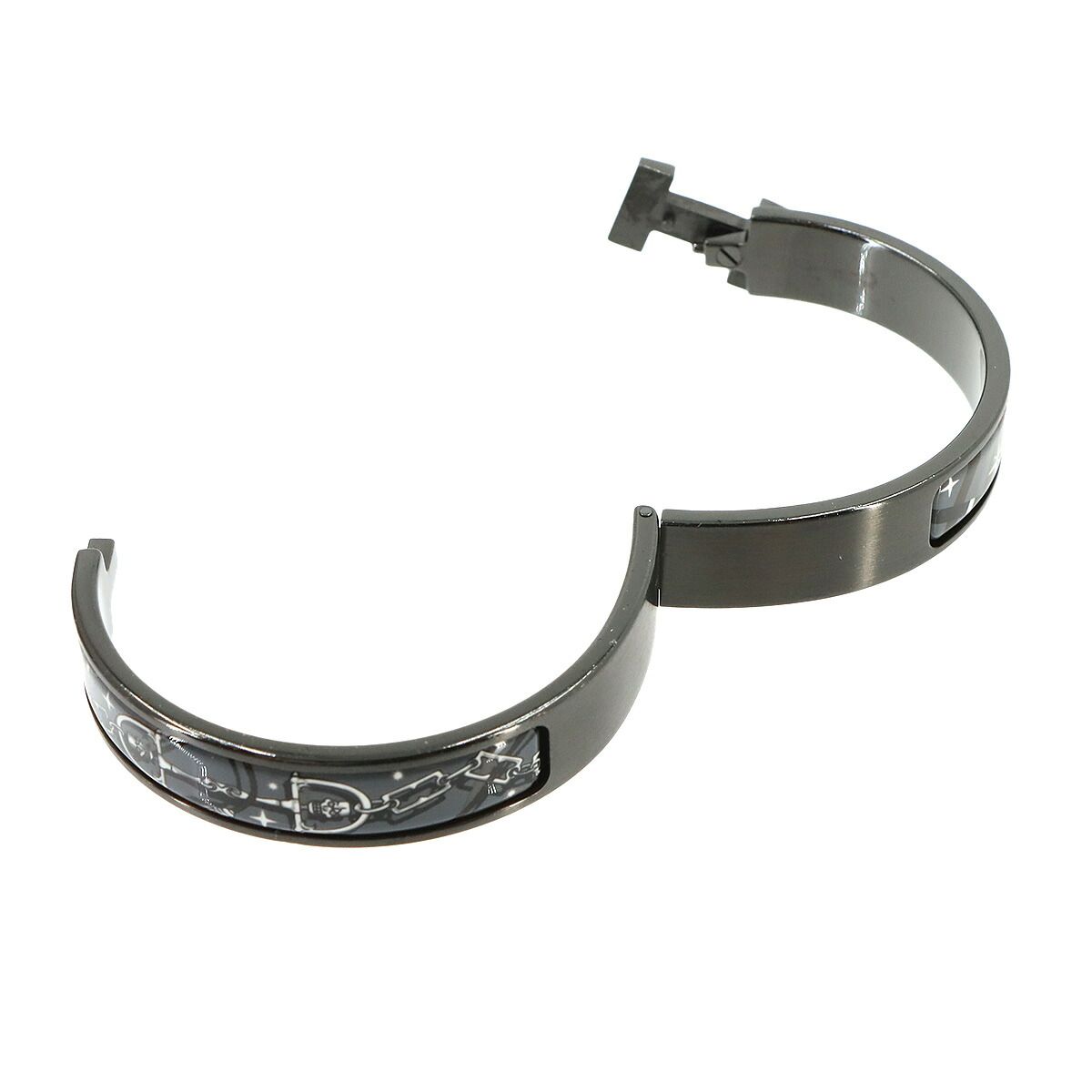 Hermes Clic HH T6 Bangle C'est la Fete Grand Classic So Black Bracelet — view 5