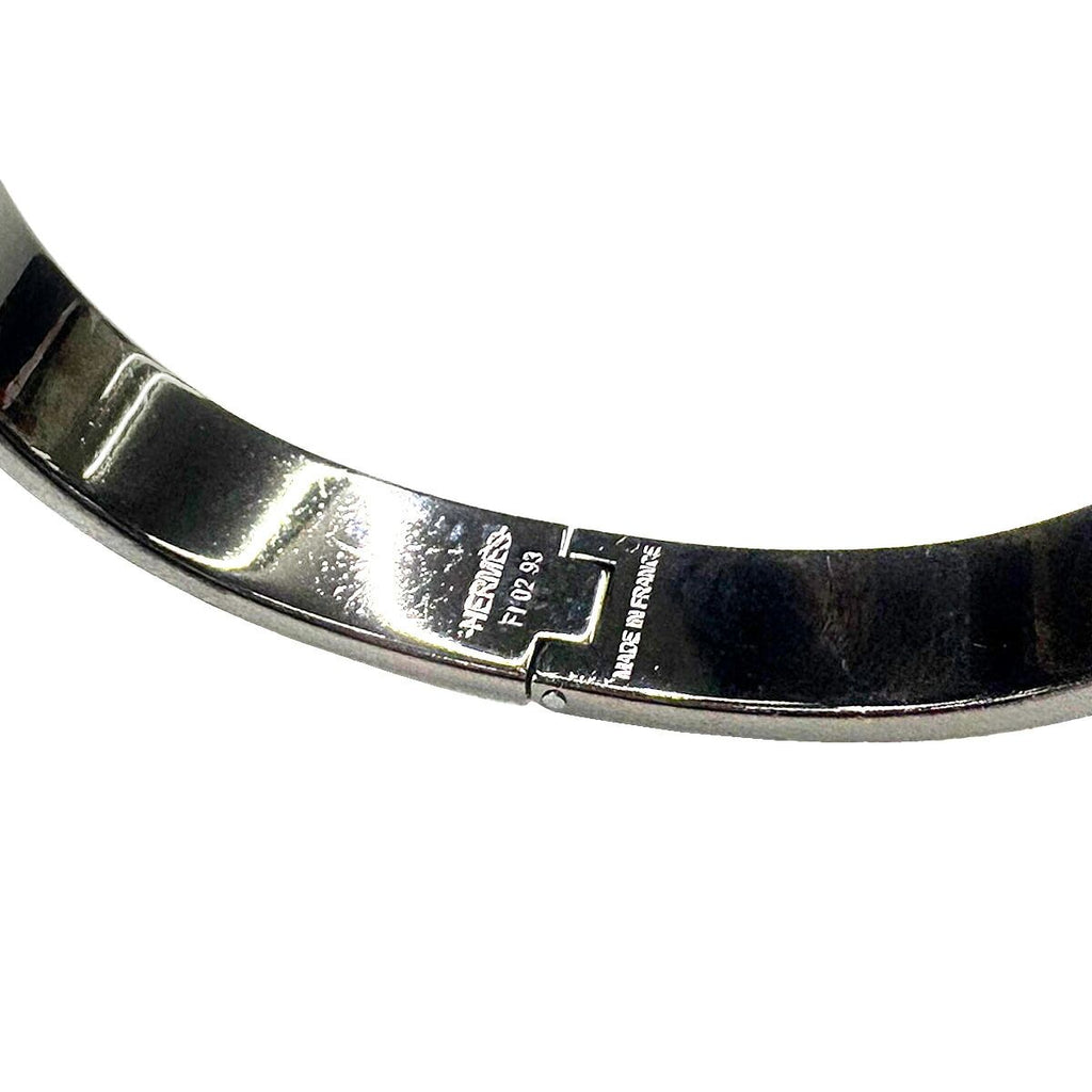 Hermes Clic HH T6 Bangle C'est la Fete Grand Classic So Black Bracelet — view 7