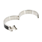Hermes Clic H PM Bangle Black Silver Bracelet — view 5