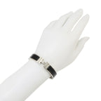 Hermes Clic H PM Bangle Black Silver Bracelet — view 7