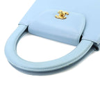 Chanel Kelly Hand Bag Lambskin Light Blue Gold Bag — view 5