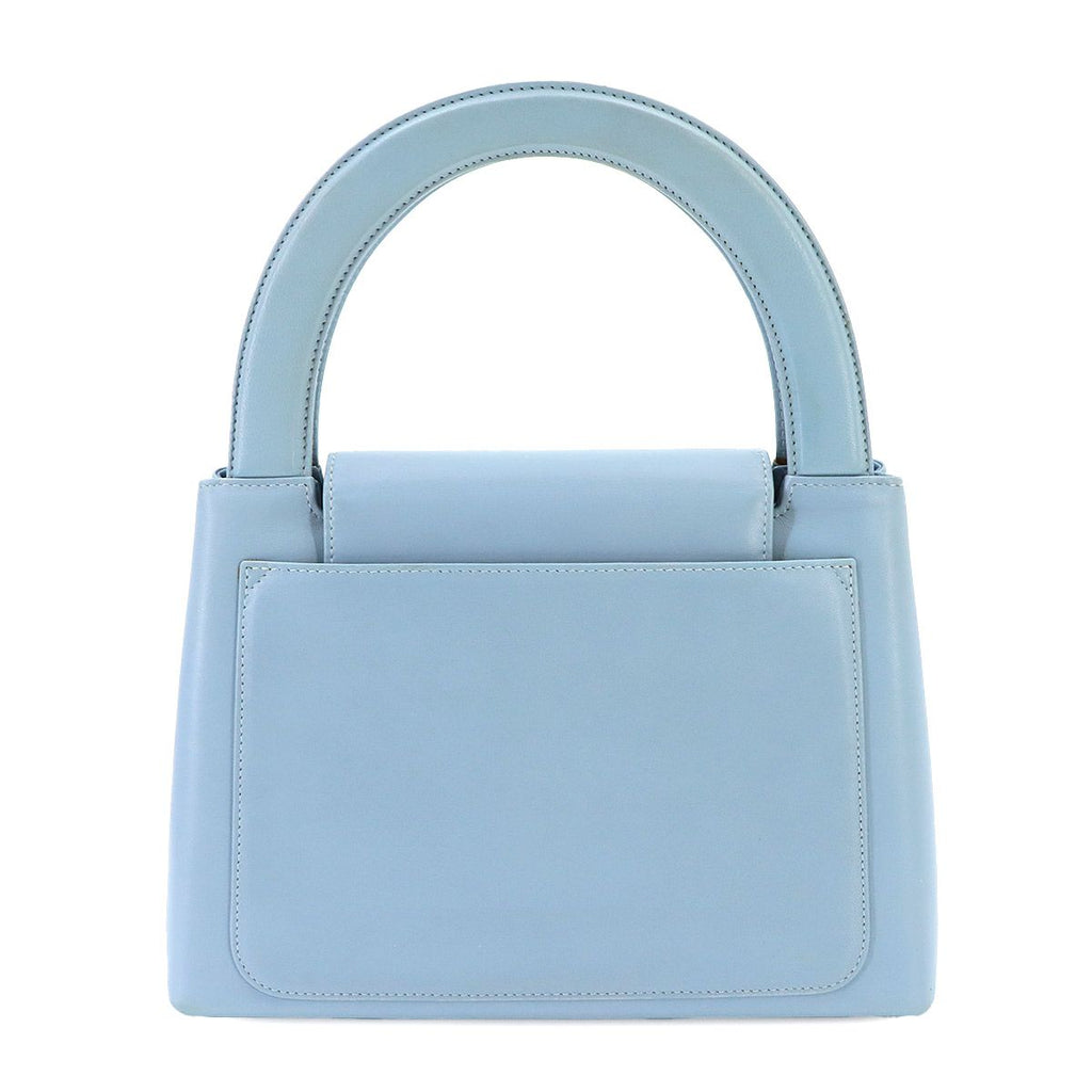 Chanel Kelly Hand Bag Lambskin Light Blue Gold Bag — view 2