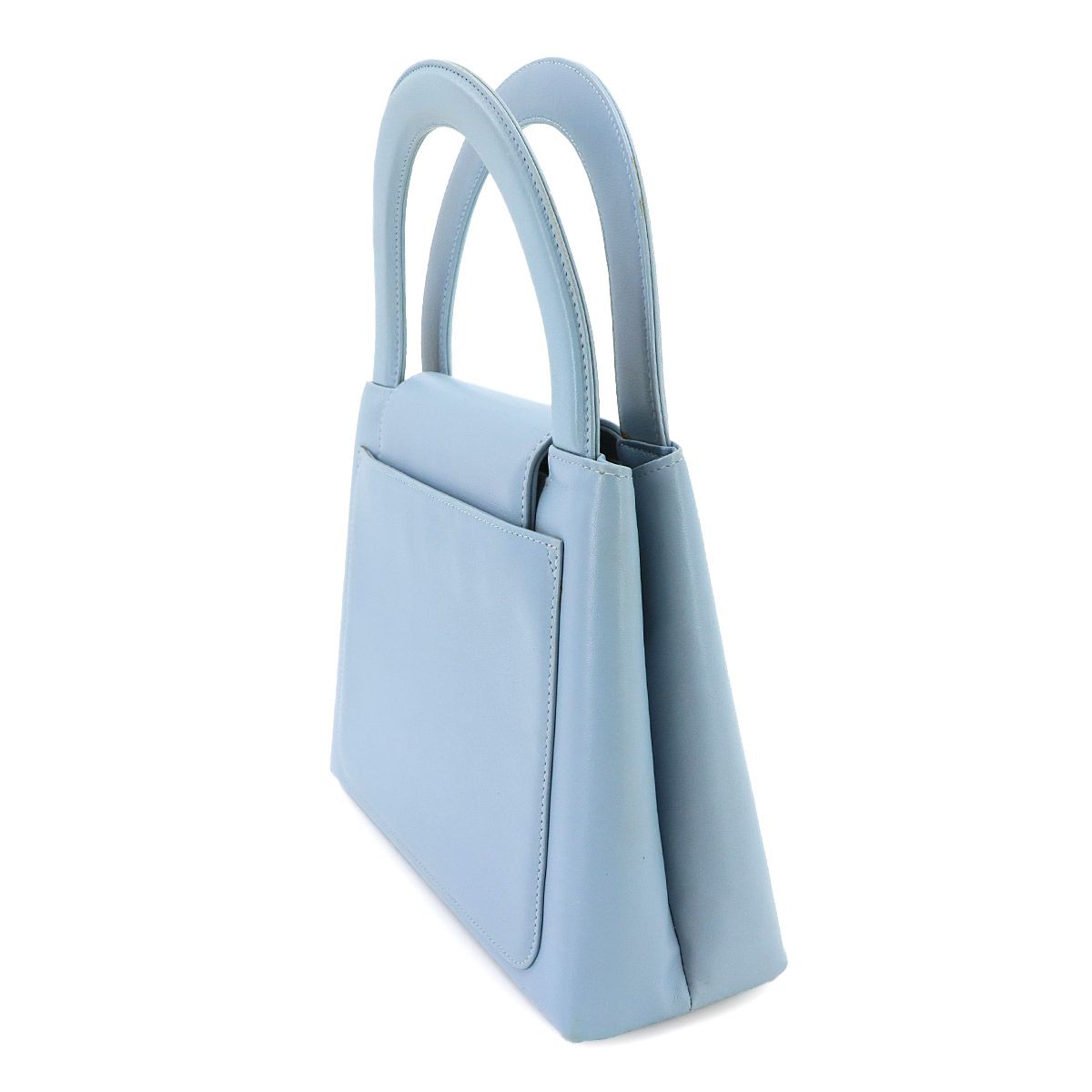 Chanel Kelly Hand Bag Lambskin Light Blue Gold Bag — view 3