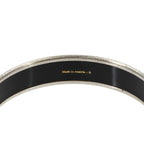 Hermes Enamel PM Bangle Bracelet Navy Silver Email — view 6