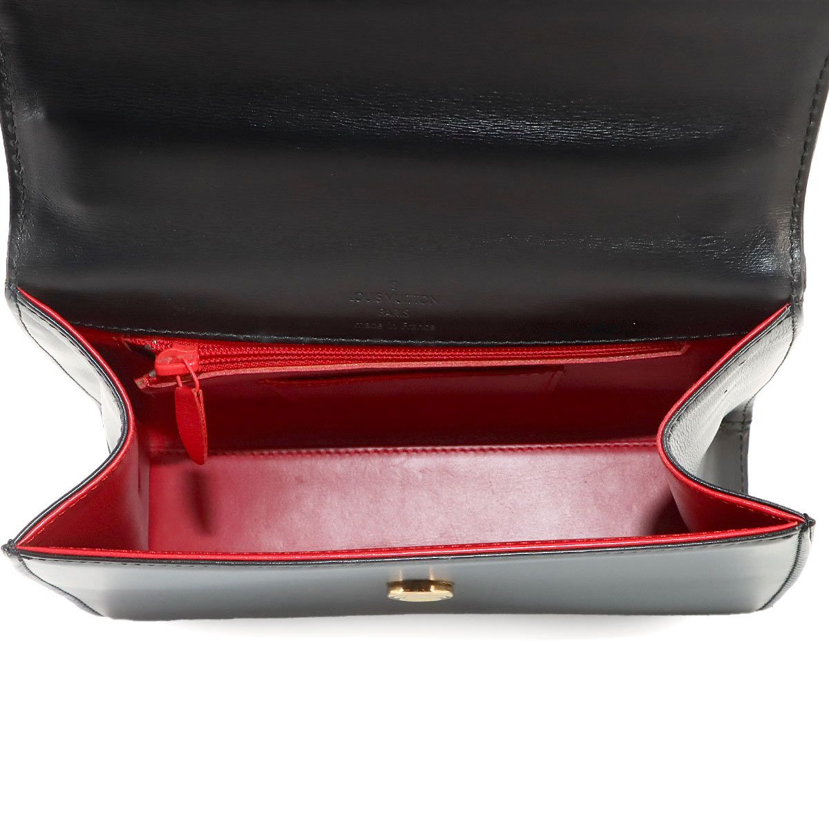 Louis Vuitton Opera Athens Hand Bag Leather Noir Black Gold — view 6