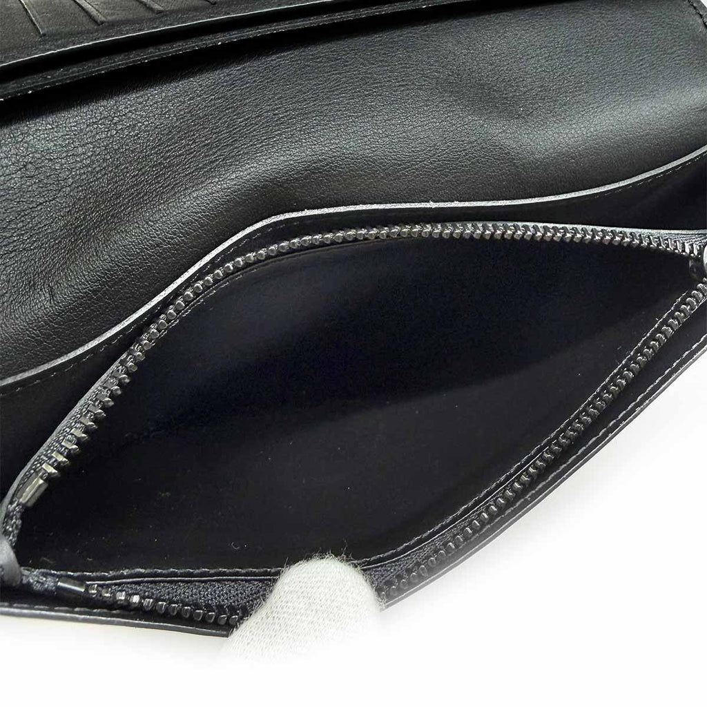 Louis Vuitton LV Aerogram Portefeuille Brazza NM Bifold Wallet Leather Noir — view 8