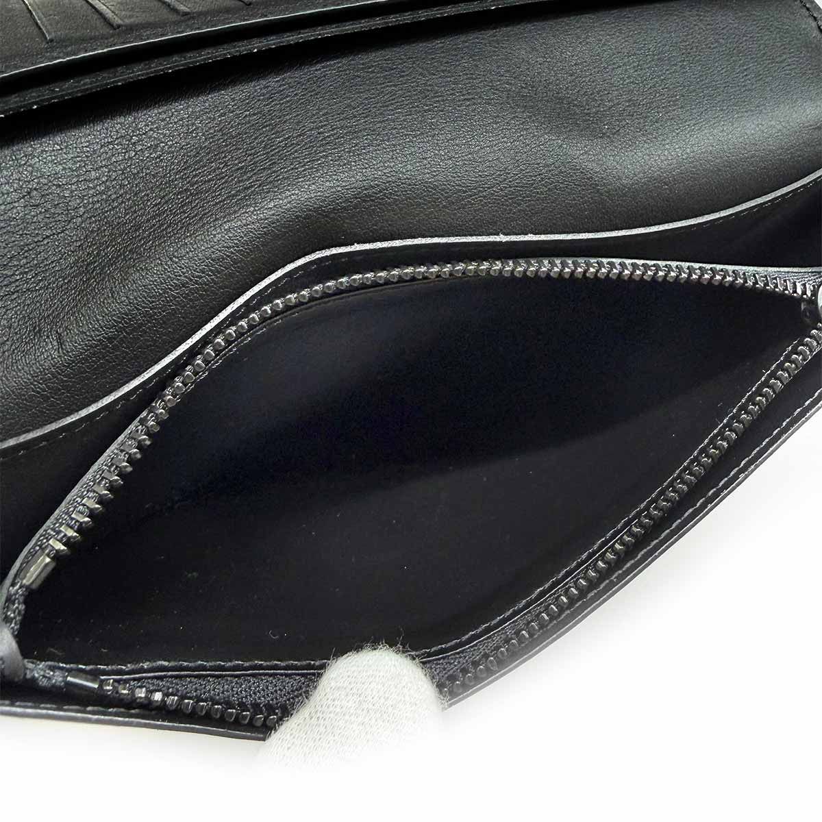 Louis Vuitton LV Aerogram Portefeuille Brazza NM Bifold Wallet Leather Noir — view 8