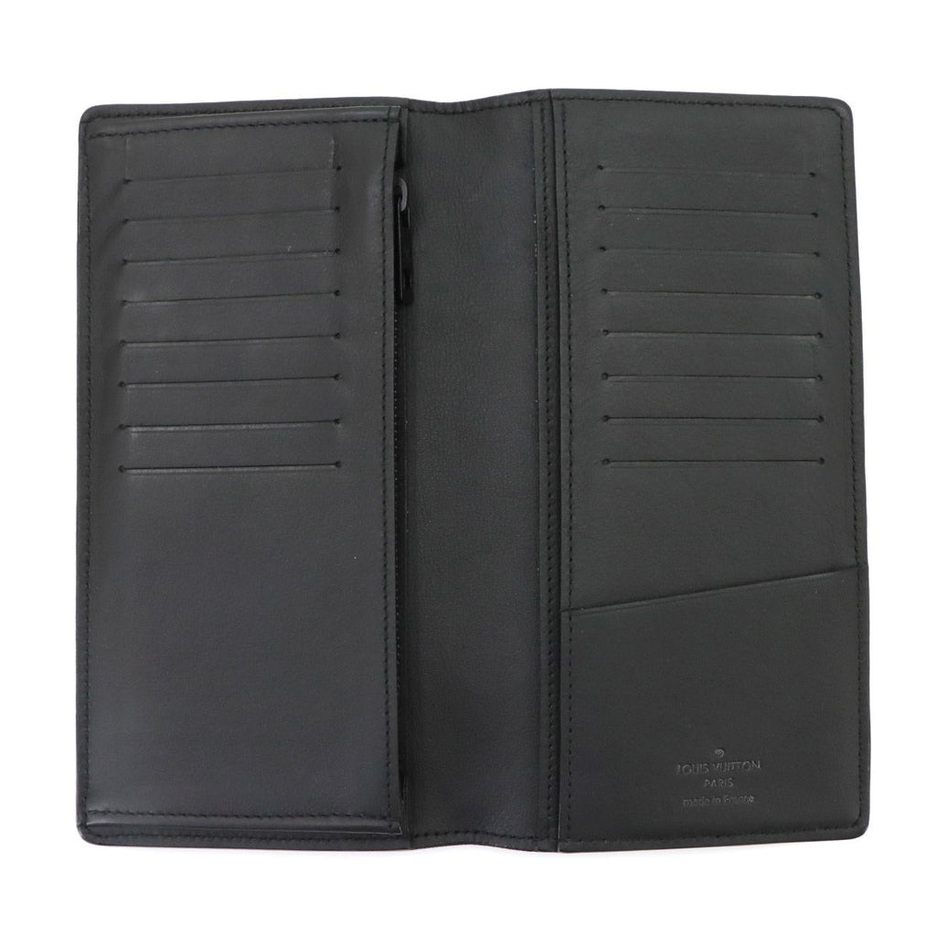 Louis Vuitton LV Aerogram Portefeuille Brazza NM Bifold Wallet Leather Noir — view 6