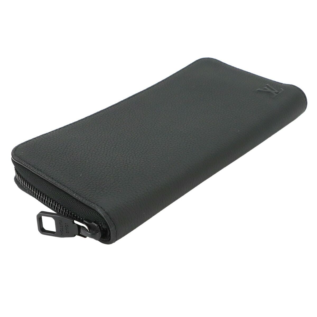 Louis Vuitton LV Aerogram Zippy Wallet Horizontal Noir Leather — view 4