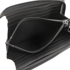 Louis Vuitton LV Aerogram Zippy Wallet Horizontal Noir Leather — view 7