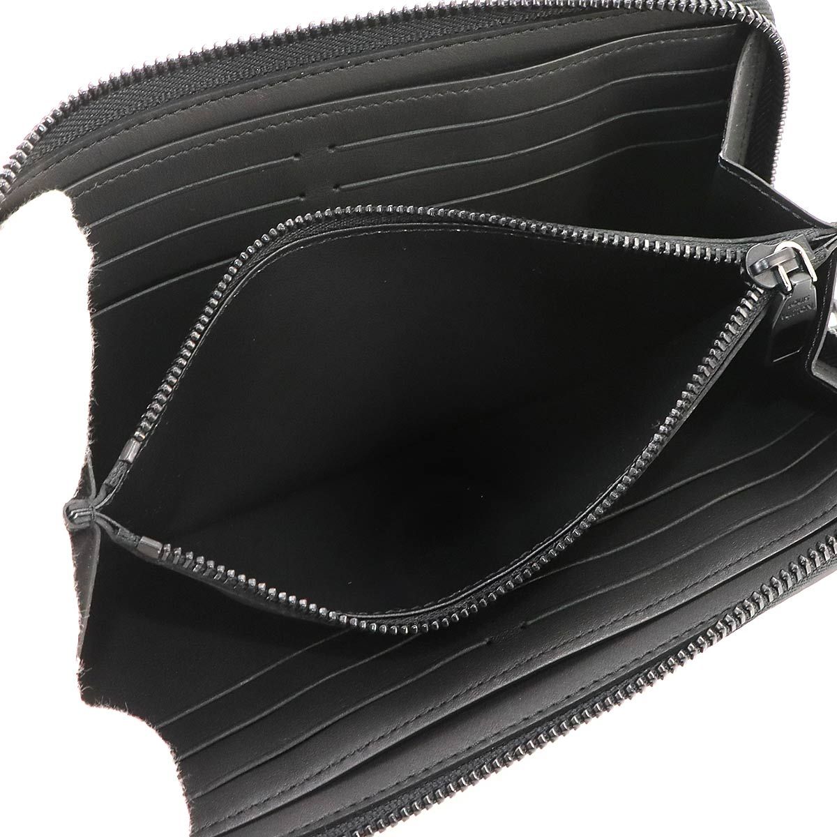 Louis Vuitton LV Aerogram Zippy Wallet Horizontal Noir Leather — view 7