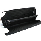 Louis Vuitton LV Aerogram Zippy Wallet Horizontal Noir Leather — view 6