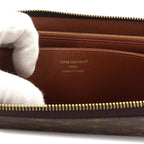 Louis Vuitton Monogram Zippy Wallet Zip Around Brown — view 8