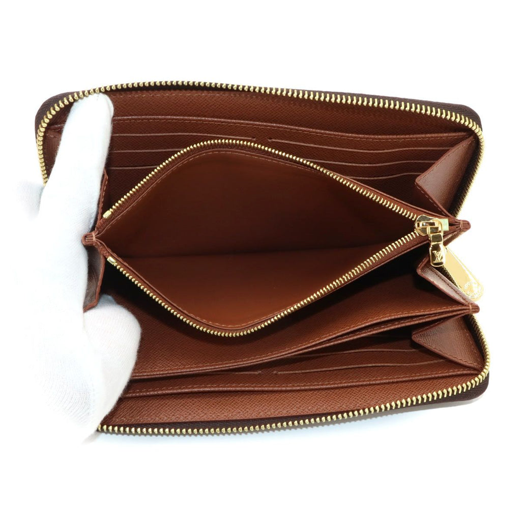 Louis Vuitton Monogram Zippy Wallet Zip Around Brown — view 7