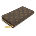 Louis Vuitton Monogram Zippy Wallet Zip Around Brown — view 5
