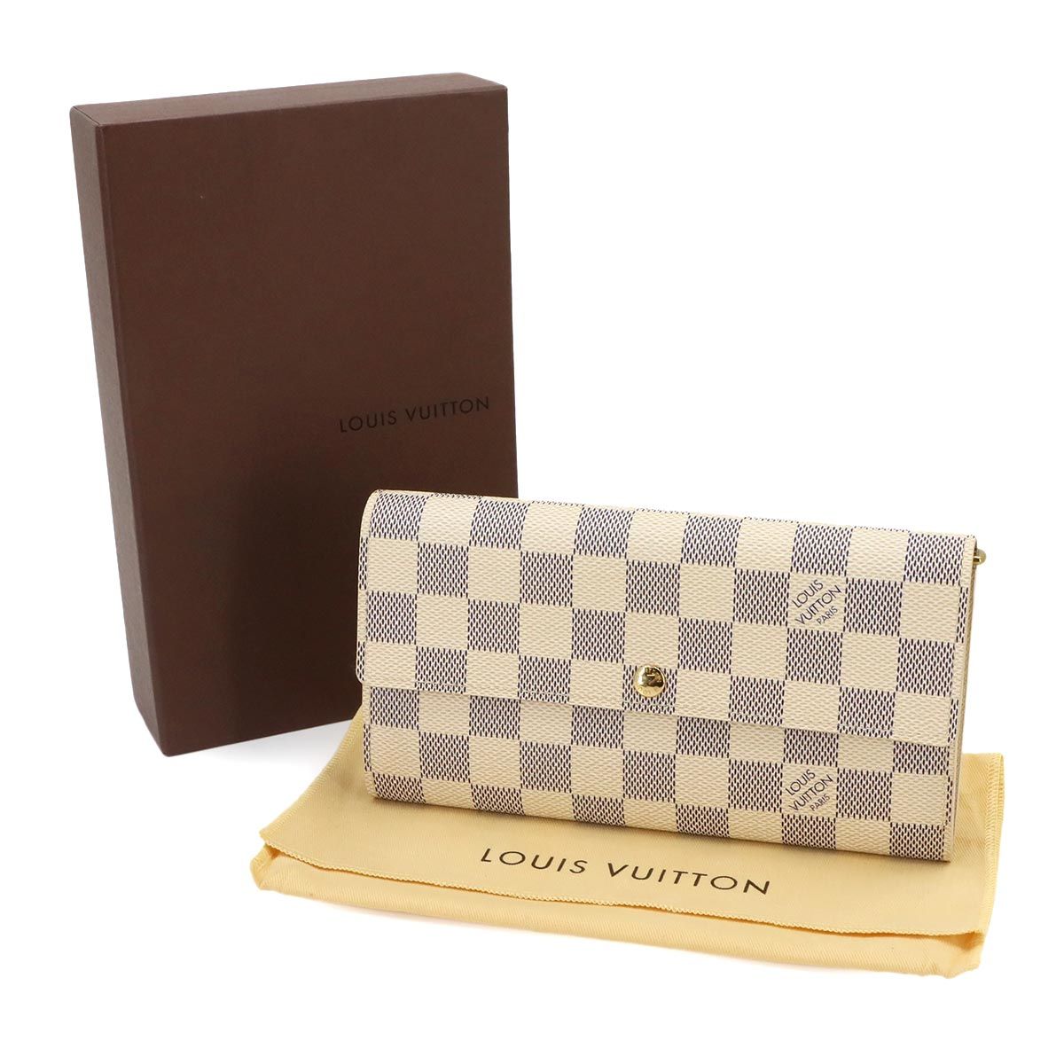 Louis Vuitton Damier Azur Portefeuille Sarah Bifold Wallet — view 2