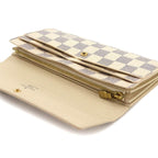 Louis Vuitton Damier Azur Portefeuille Sarah Bifold Wallet — view 8