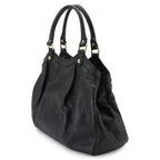 Gucci Guccissima Sukey Hand Bag Leather Black Gold Bag — view 3