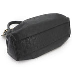 Gucci Guccissima Sukey Hand Bag Leather Black Gold Bag — view 4